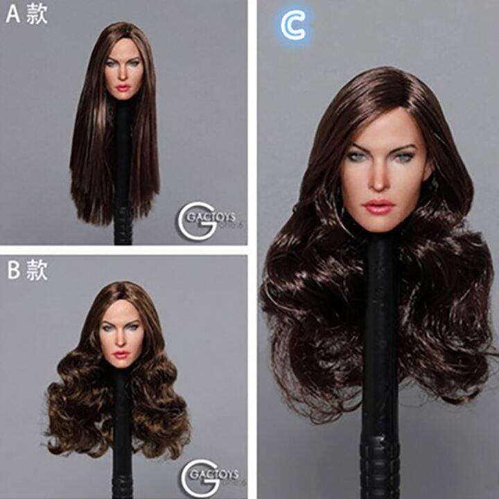 GACTOYS GC029 1/6 Scale Female Head Sculpt Megan Fox Head Carving Girl ...