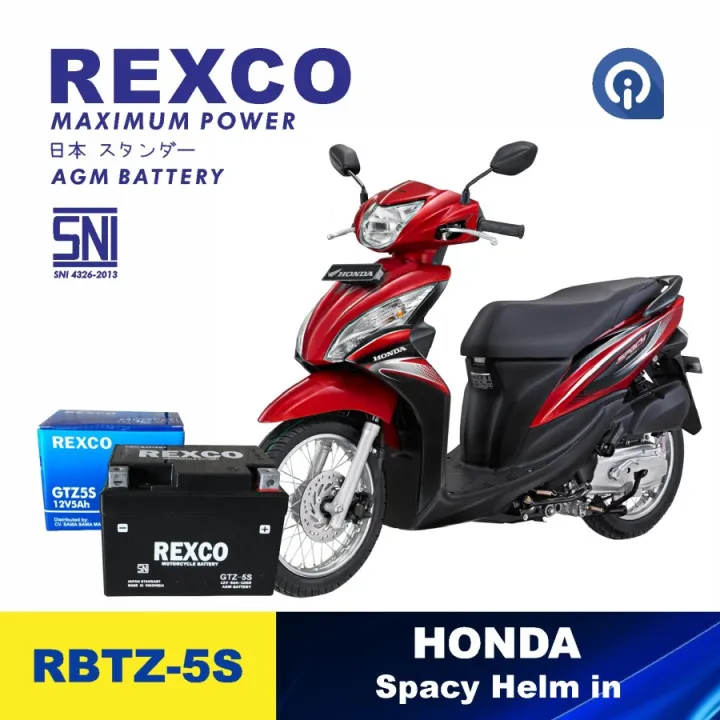 Accu Aki Motor HONDA SPACY ORIGINAL REXCO | Lazada Indonesia