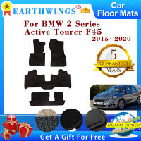 สำหรับ BMW 2 Series Active Tourer F45 2015 ~ 2020รถชั้น Mats พรมแผง Footpads พรม Cape เท้าแผ่นอุปกรณ์เสริมอัตโนมัติ