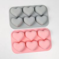 【lz】☌₪☼  Molde De Silicone Em Forma De Coração Para Chocolate Molde De Cozimento Forma Do Coração Decoração De Sobremesa Sabão Bolo Fondant