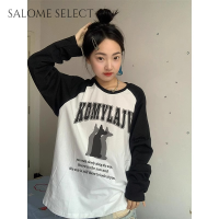 SALOME SELECT เสื้อครอป เสื้อยืด ชุดเซ็ทผู้หญิง สบายๆ ล้ำสมัย สบาย คลาสสิค WTX23934LN 39Z230925