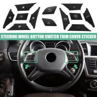 Car Steering Wheel Button Switch Trim Cover Sticker for Mercedes Benz a B C E Ml Gl Cla Gla Glk Sl Class W176 W212 W204