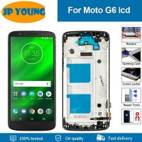 5.7 "ต้นฉบับสำหรับ Moto G6 XT1925หน้าจอดิจิตอลแสดงผล LCD XT1925-5 XT1925-3พร้อมกรอบสำรองสำหรับ Motorola Moto G6 Lcd