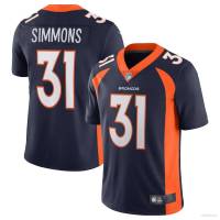 NFL Denver Broncos Jersey Justin Simmons No.31 Football Tshirt Sports Tee Fans Edition Plus Size