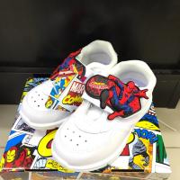 รองเท้าผ้าใบนักเรียน(สีขาว) ลาย spiderman