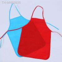 ✥☃ Child Apron Kids Sleeve Hat Pocket Kindergarten Kitchen Baking Painting Cooking Drink food Enfant Tablier Delantal Solid Color