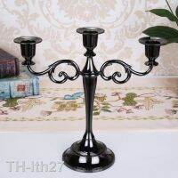 2023✌✔ Gold Metal Candlestick Holder 3-Arm Dinner Candelabra Wedding