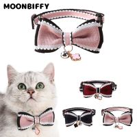 Cute Pet Collar for Cat Puppy with Bell Bowknot Necklace Gatos Collar Gato Mascotas Pets Accesorios Mascotas Pet Items