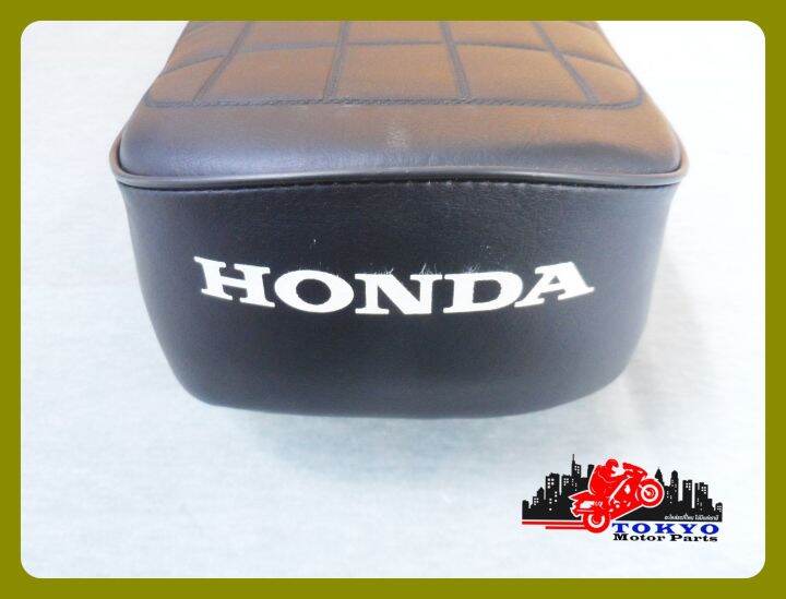 honda-cb175k6-double-seat-complete-black-เบาะ-เบาะรถมอเตอร์ไซค์-สีดำ-หนังพีวีซี-งานสวย-สินค้าคุณภาพดี