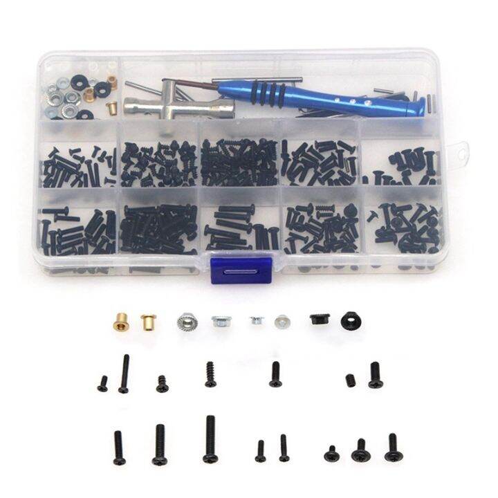 m2-m2-5-m3-screw-fastener-kit-tool-box-for-144001-144010-124007-124016-124017-124018-124019-rc-car-spare-parts