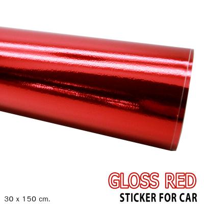 Alicar สติกเกอร์เงาโครเมี่ยมสีแดง (30x150cm.)
