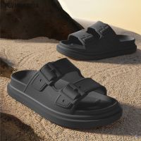 【CC】❧  2023 Trend Fashion Men Slippers Eva Thick Sole Buckle Slides Indoor Beach Pool Flip Flops Womens Sandals