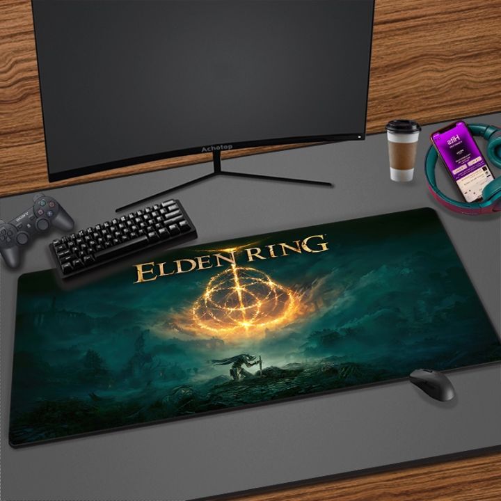 gaming-elden-ring-gaming-mouse-pad-เครื่องเกมคอนโซล-hd-xxl-custom-keyboard-pad-table-pad-แล็ปท็อปนุ่มลื่นเมาส์สำนักงานยางธรรมชาติ