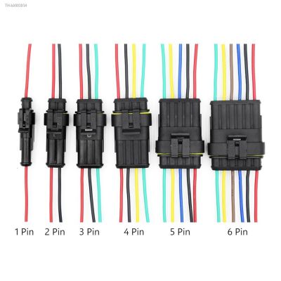 ﹍☍ 1/2/3/4/5/6 Pin Way Car Waterproof Electrical Auto Connector Male Female Connector Plug Wire 18 AWG harness for Car Motorcycle