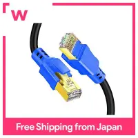 สายเคเบิลอีเทอร์เน็ต Cat8กลางแจ้งและในร่ม1เมตรความเร็วสูง26AWG Cat8สายเคเบิ้ลเครือข่าย LAN 40Gbps 2000Mhz ตัวเชื่อมต่อ RJ45ชุบทองทนทานสำหรับทุกสภาพอากาศ S/ftp ทนรังสียูวีสำหรับเราเตอร์/ เกม/ลูกเบี้ยวที่อยู่