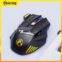 ZZOOI RYRA Computer Mouse Gamer RGB Mause Gamer Ergonomic Colorful Breathing Light Wireless Mouse 7 Button 2.4G For Laptop PC Computer