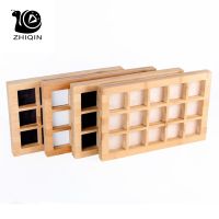 Exquisite 15 Grids Bamboo Earrings Ring Organizer Multi-function Jewelry Storage Box Beads Jewelry Display Jewelry Storage Tray