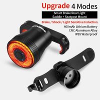 ♗✔ ROCKBROS Bicycle Rear Light 100Lumens 500mAH Smart Sensor Brake Bike Tailight Light Saddle Seatpost USB Warning Cycling Light