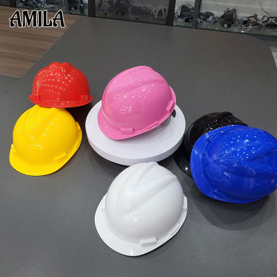 AMILA หมวกกันน็อคสำหรับเล่นสเก็ตบอร์ดเด็ก,หมวกสีเหลืองพลาสติก,หมวกกันน็อควิศวกรรม,กิจกรรมกลางแจ้ง,ค่ายฤดูร้อนเด็ก,หมวกโชว์อนุบาล