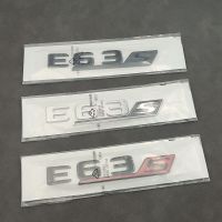 3D ABS Cromato Argento แต่งรถ Posteriore Tronco Decalcomania Emblema Logo Lettere Numero Adesivo Per Mercedes E63S AMG W213 Accessori