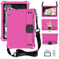 MediaPad T5เคสสำหรับหัวเหว่ยกันกระแทก T5 10.1ป้องกันทุกส่วนของเครื่องอุปกรณ์สวมครอบพร้อมสายคล้องไหล่ EVA และขาตั้ง + ปากกา