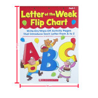 Original English letter of the week flip chart