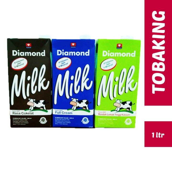Susu Diamond UHT 1 liter Full Cream Chocolate Low Fat | Lazada Indonesia