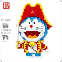 【JCHEN pet supplie】 LP 200523อะนิเมะ Doraemon PirateCat RobotPet 3D MiniBlocks อิฐ Buildingfor Childrenno กล่อง