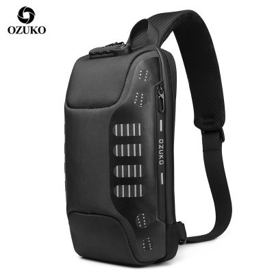 【YF】 OZUKO Men Chest Bag Multifunction Crossbody for Anti-theft Shoulder Messenger Bags Male Waterproof Short Trip Pack New