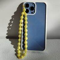 [HOT 2023] ZX Anti-Lost Handmade Smiley Face ลูกปัดมือถือสายคล้องโทรศัพท์เคสโทรศัพท์มีสายคล้องเชือกห้อยขายส่ง INS Party ของขวัญ