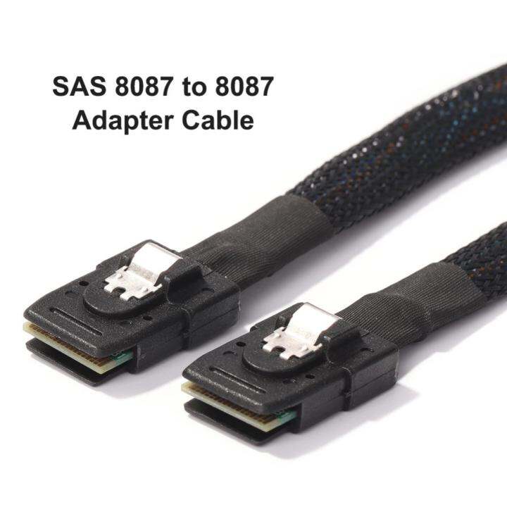 sas-sff-8087-to-sff-8087อะแดปเตอร์สายข้อมูลเซิร์ฟเวอร์ฮาร์ดดิสก์สายสายโอนย้าย