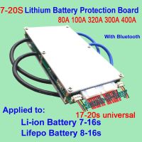 【Discount】 สมาร์ทไปยัง20วินาที Lifepo4 Li-Ion แผ่นป้องกัน BMS 300A 320A 400A 80A 100A โทรศัพท์บลูทูธ APP 10S 13S 14S 16S