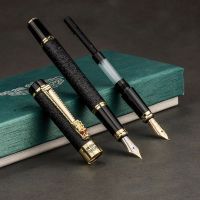 XINJOO งานเขียนในออฟฟิศมังกรทองเครื่องเขียนนักเรียนปากกาหมึกซึมสีดำฝ้าปากกาเขียนปากกาเจลปากกาเจลธุรกิจ