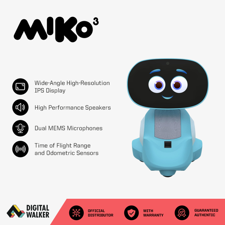 Miko 3: AI-Powered Smart Robot for Kids, STEM Learning Educational  Interactive Voice Control Robot , Disney Storybooks, Coding Apps, for Girls  & Boys