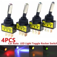 4PCS 12V 20A Car Auto LED Light Toggle Rocker Switch 3Pin SPST ON/OFF Sales for vehicles boats