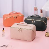 2022 New Large Capacity Cosmetic Bag Portable Travel Makeup Pouch Fashion Pu Toiletry Bags Multifunction Women Handbag Organize