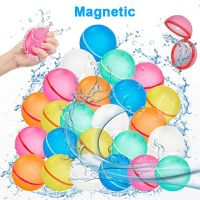 Magnetic Water Balloon Reusable Splash Balls Self-sealing Water Balls Quick Fill Water Balloons Games For Kids Summer Water Toys Balloons