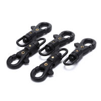 IPTY 5pcs carabiner หมุนหัวเข็มขัดคลิป QuickDraw พวงกุญแจ paracord กระเป๋าเป้สะพายหลัง