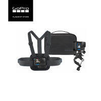 GoPro Mounts /Sport Kit เซ็ทอุปกรณ์เสริมโกโปร Mounts สุดคุ้ม เซ็ทขายดี ประกอบด้วยสายคาดอก Chesty + Hand bar สำหรับยึดจับแฮนด์รถ พร้อมกระเป๋า Compact case