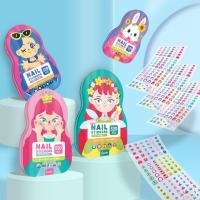 Cute Nail Stickers DIY Home Activity Girl Party Favors Nail Art Stickers Versatile Self Adhesive Nail Art Supplies Waterproof And Interesting For Childrens Day incredible