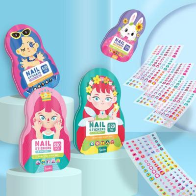 Cute Nail Stickers DIY Home Activity Girl Party Favors Nail Art Stickers Versatile Self Adhesive Nail Art Supplies Waterproof And Interesting For Childrens Day incredible