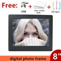 Good Gift LED Backlight 8 inch Screen 800*600 Digital Photo Frame Electronic Album Picture Music Movie Full Function baby family