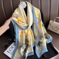 【CC】™♈  Scarf Womens Luxury Design Silk Soft Muslim Headband Shawl Beach 85x180cm