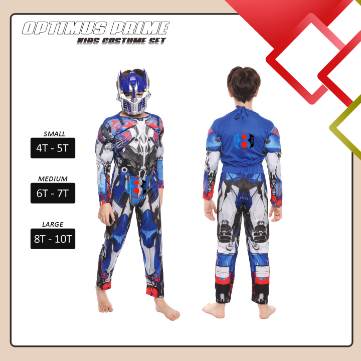 Kids Superhero Optimus Prime Muscle Chest Costume Set | Lazada PH