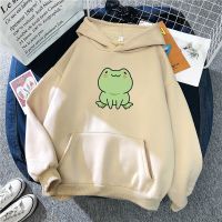 Cute Frog Graphic Pullover Harajuku Casual Unisex Sweatshirt Streetwear Autumn Winter Cartoon Print Long Sleeve Man/Hoodie Size XS-4XL