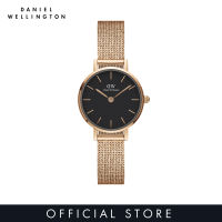 Daniel Wellington Petite Pressed Melrose 24mm Rose gold with Black Dial - Watch for women - Womens watch - Fashion watch - DW Official - Authentic