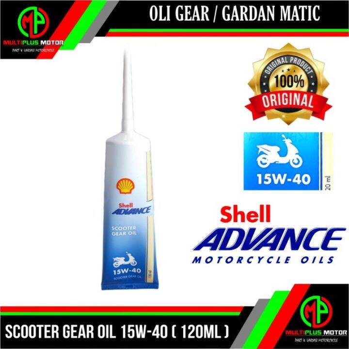Oli gardan matic SHELL Advance GEAR OIL MATIC 15W40 (120ML) ORIGINAL