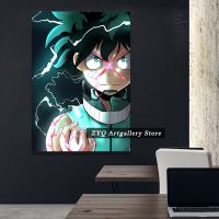 My Hero Academia Izuku Midoriya อนิเมะภาพสีผ้าใบตกแต่งรูปภาพศิลปะผนังห้องนอนอ่านหนังสือ0706