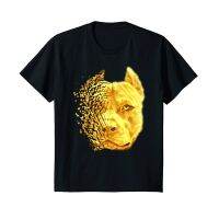 Hot sale Fashion 100% cotton Pit Bull Shattered Gold Designer T-Shirt Tee shirt  DVHB