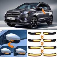 สำหรับฟอร์ดเอสเคป Kuga II Ecosport 2013-2019อุปกรณ์เสริมรถยนต์ Dynamic LED ด้านข้างกระจกมองหลังเลี้ยวสัญญาณไฟแสดงสถานะ2023new